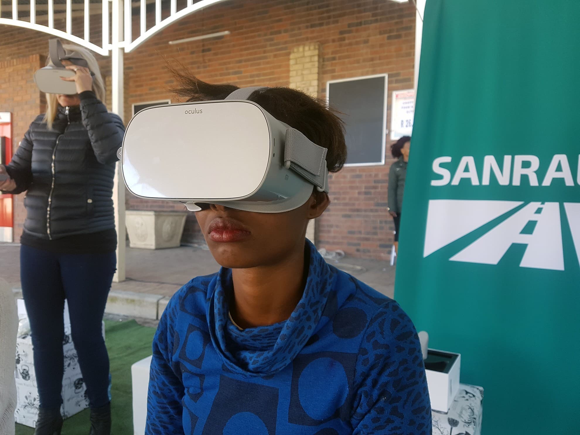 SANRAL road safety activation participant experiencing VR