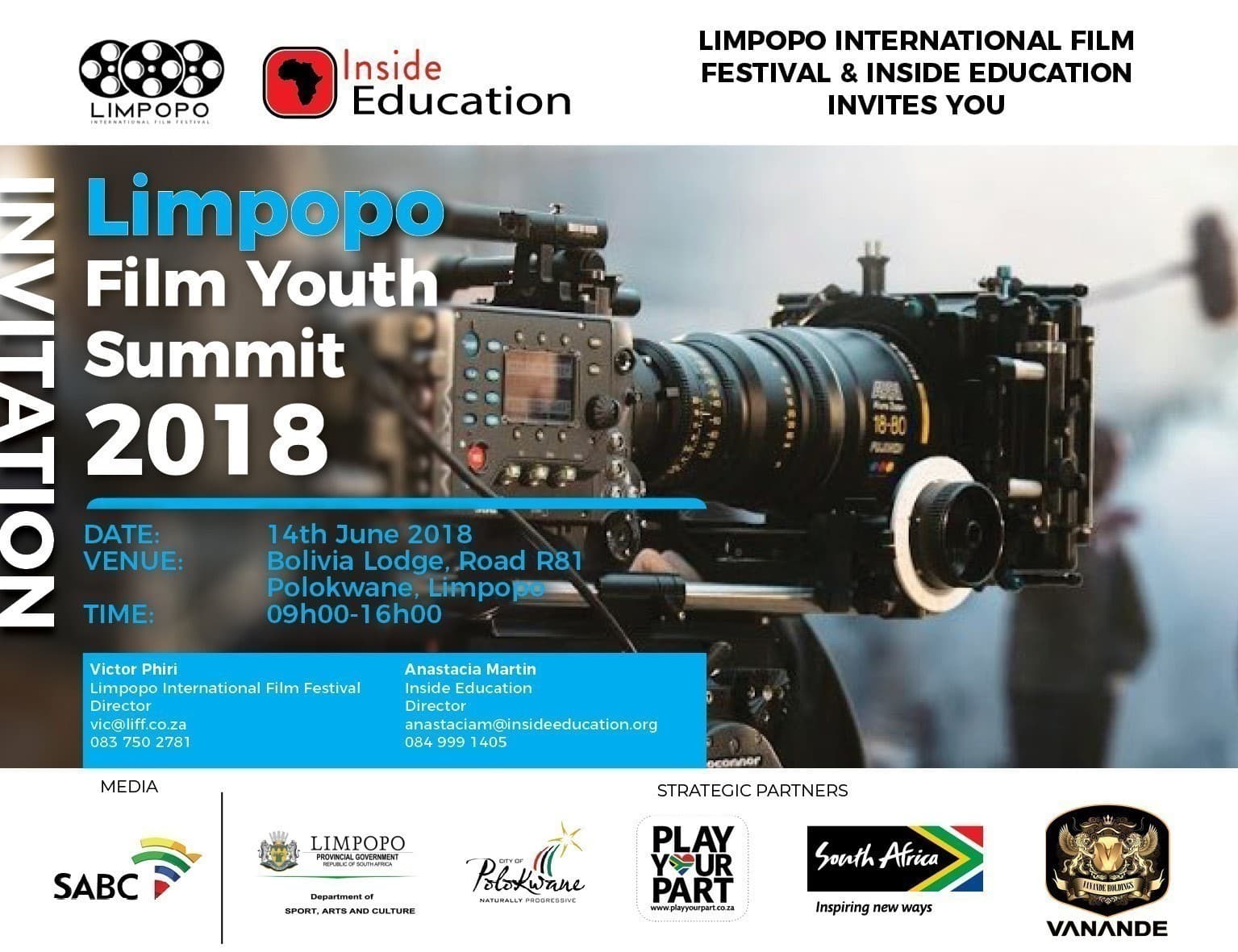 Gerald Ferreira Talking about Virtual Reality Limpopo Polokwane Film Festival