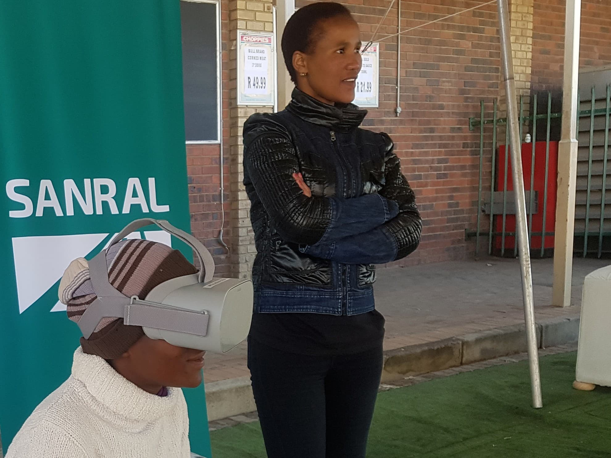 Participant smiling after completing the VR experience