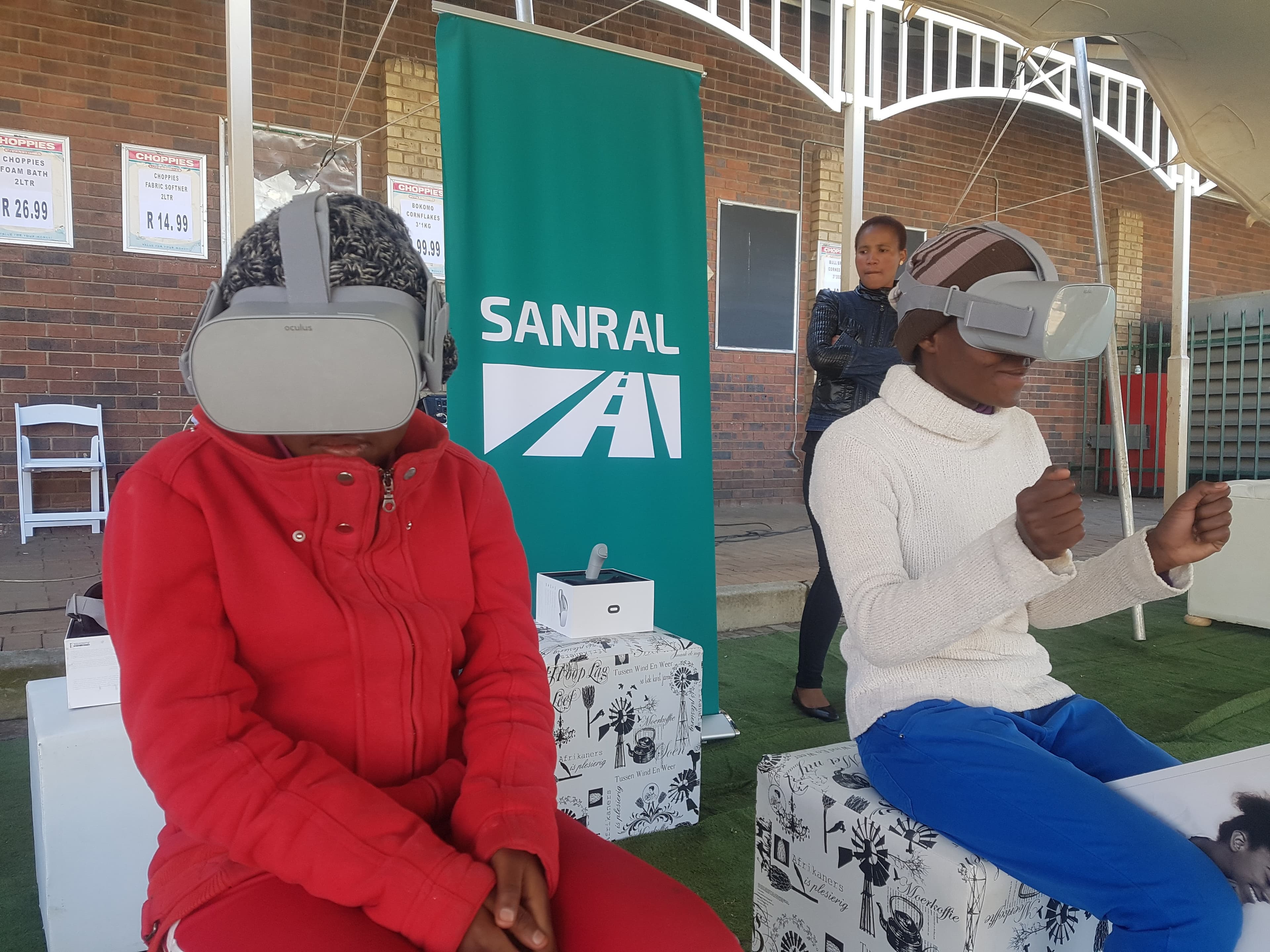 Attendee experiencing immersive road safety education