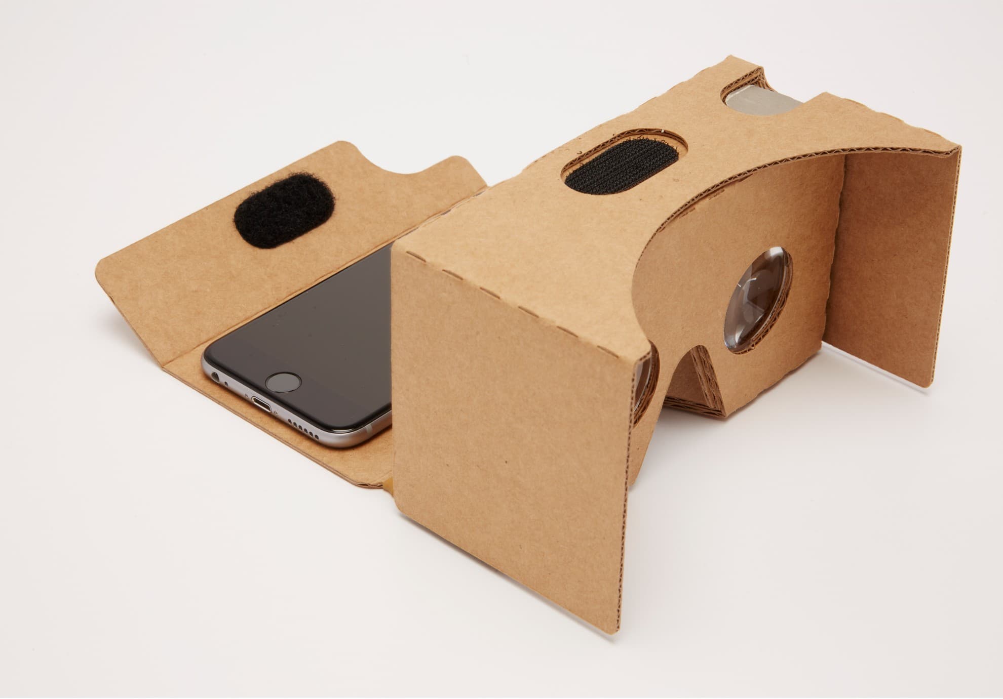 Google Cardboard headset shown in the original proposal
