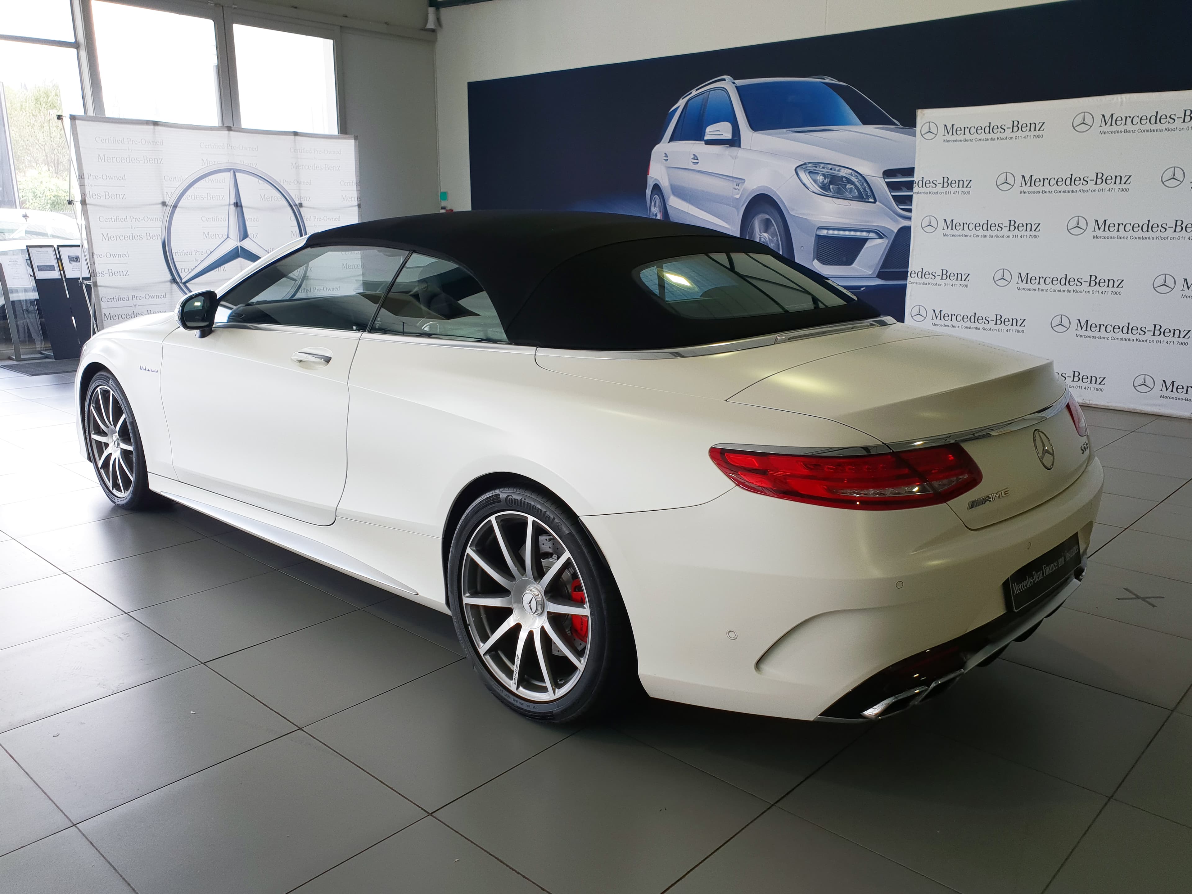 Rear view of the Mercedes-Benz