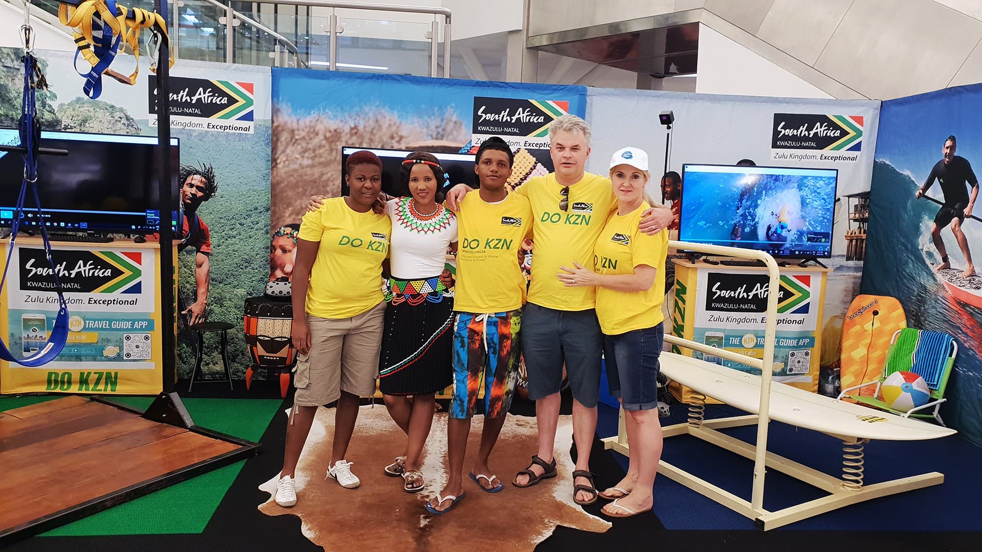 The VR activation operations team on site in Botswana