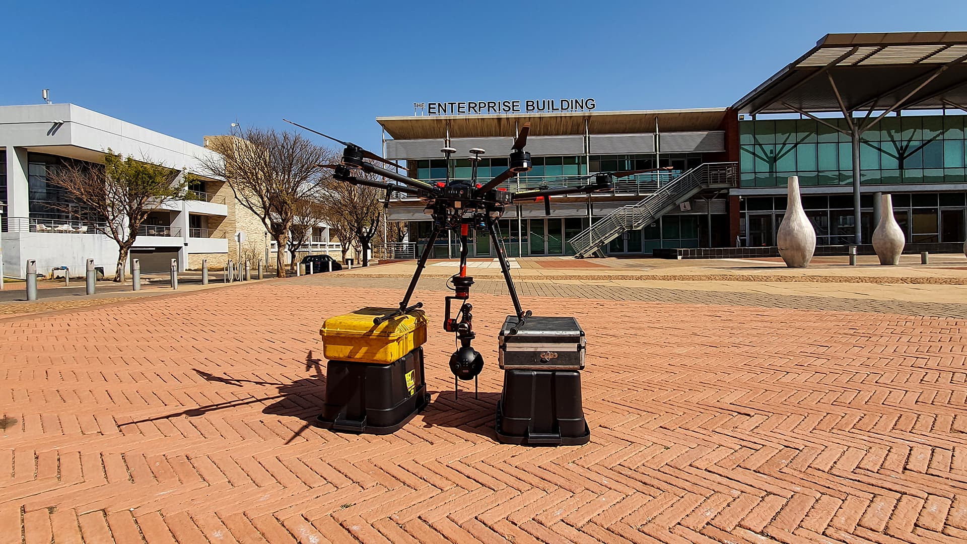 Our 360-degree drone and production equipment at the Innovation Hub in Pretoria