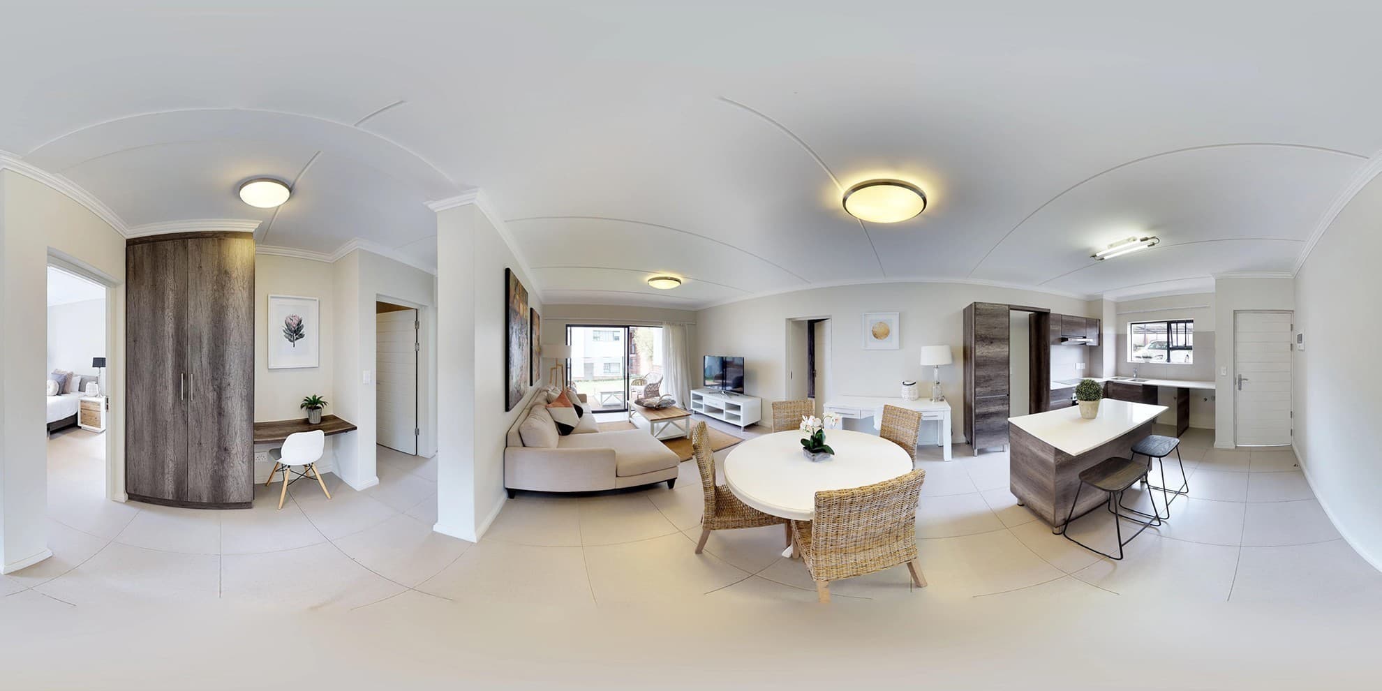 Living and dining area of Carlswald Luxury Apartments