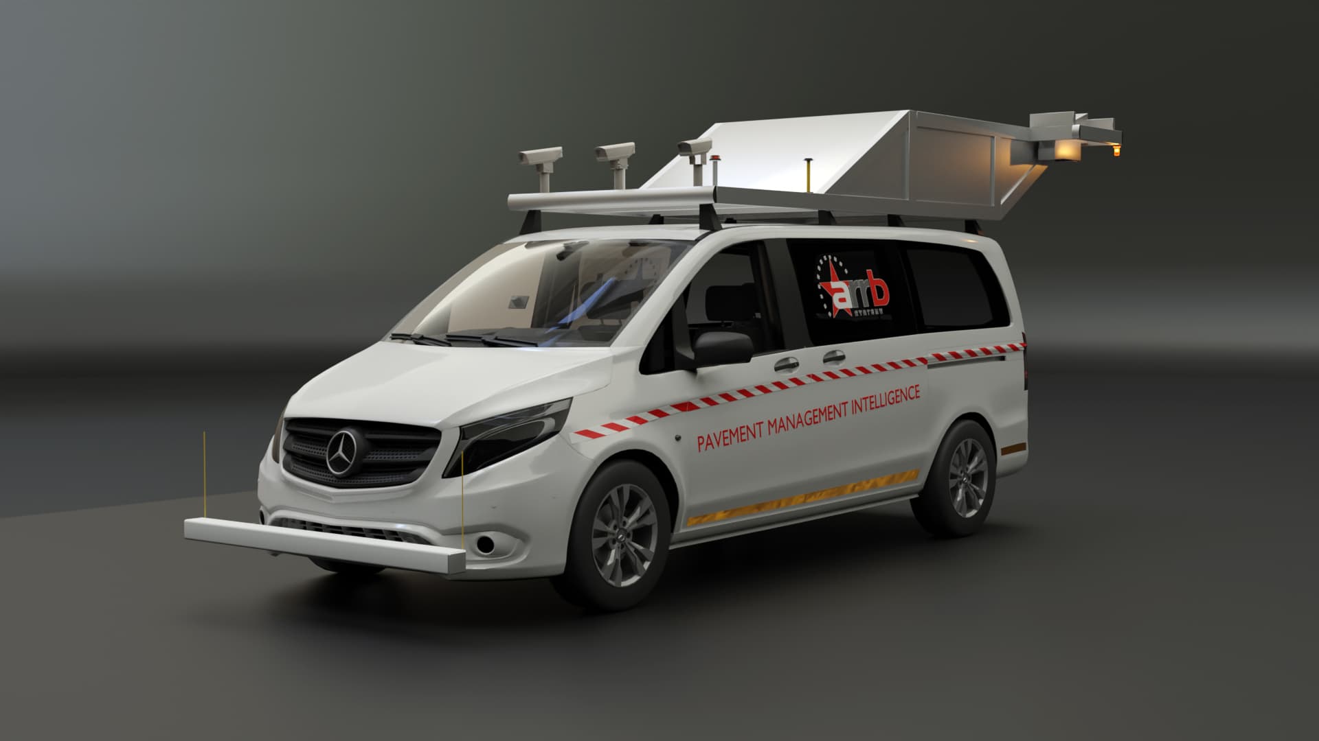 Road survey vehicle — 3D recreation