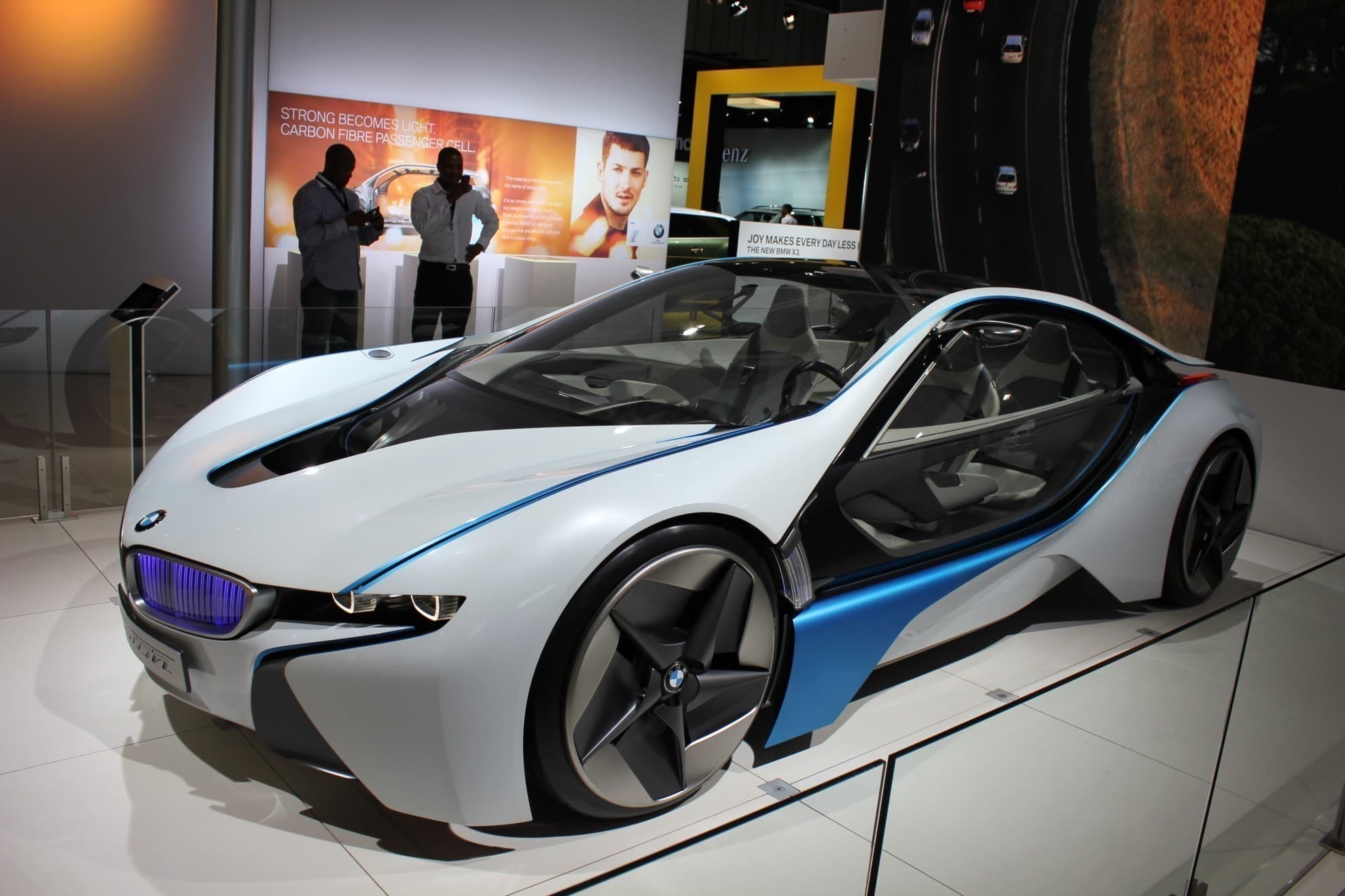 Motorsport racing car captured with 360 degree video camera