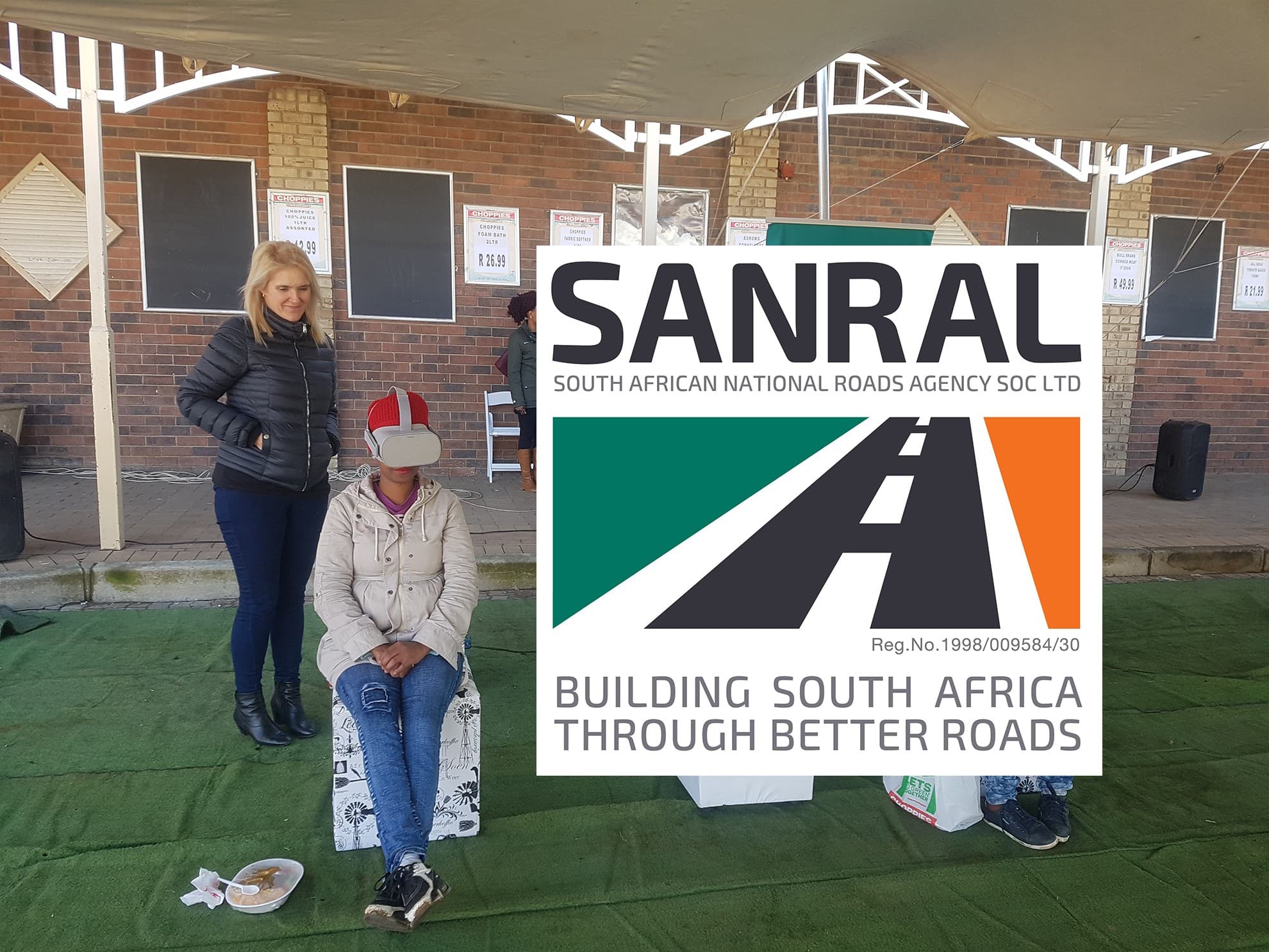 SANRAL road safety VR activation in Vryburg