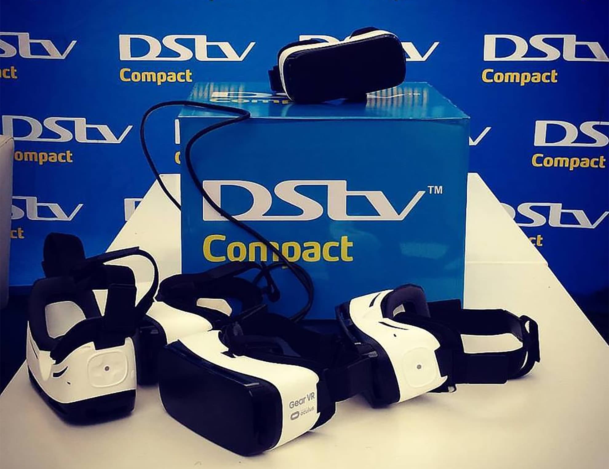 DStv-branded activation equipment and VR headsets