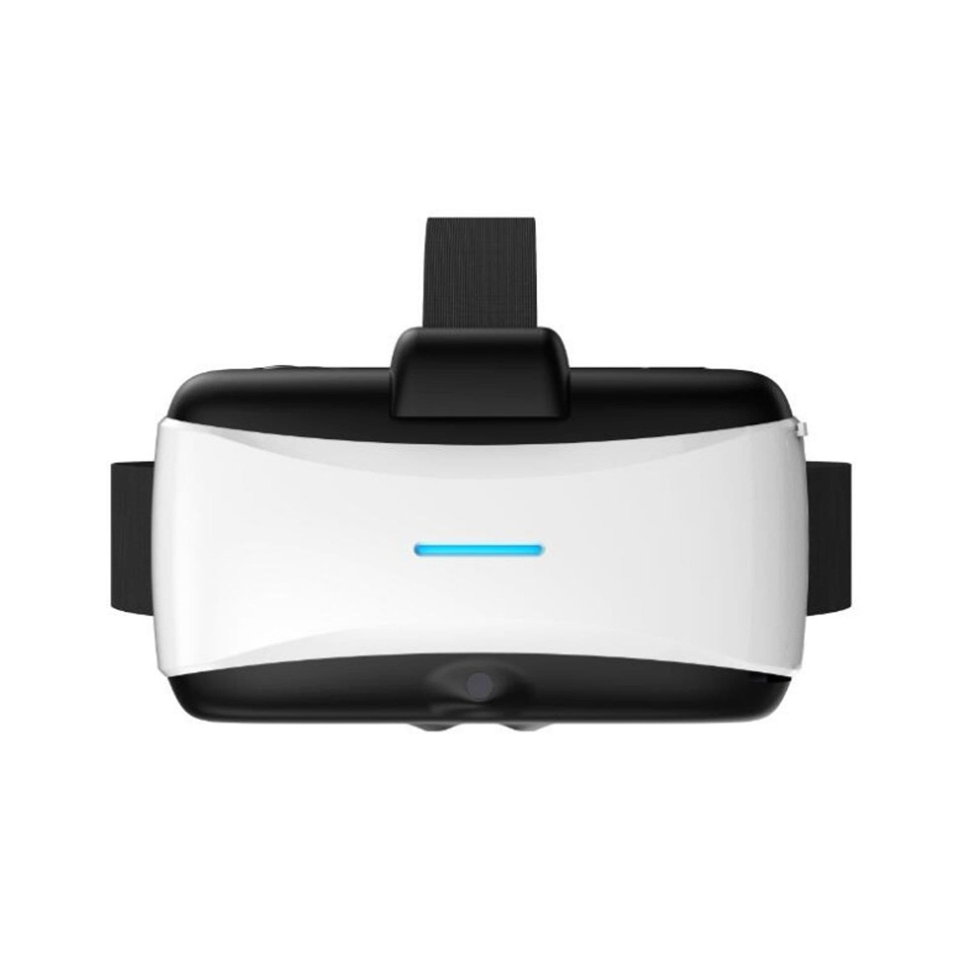 A white virtual reality headset from the original equipment gallery