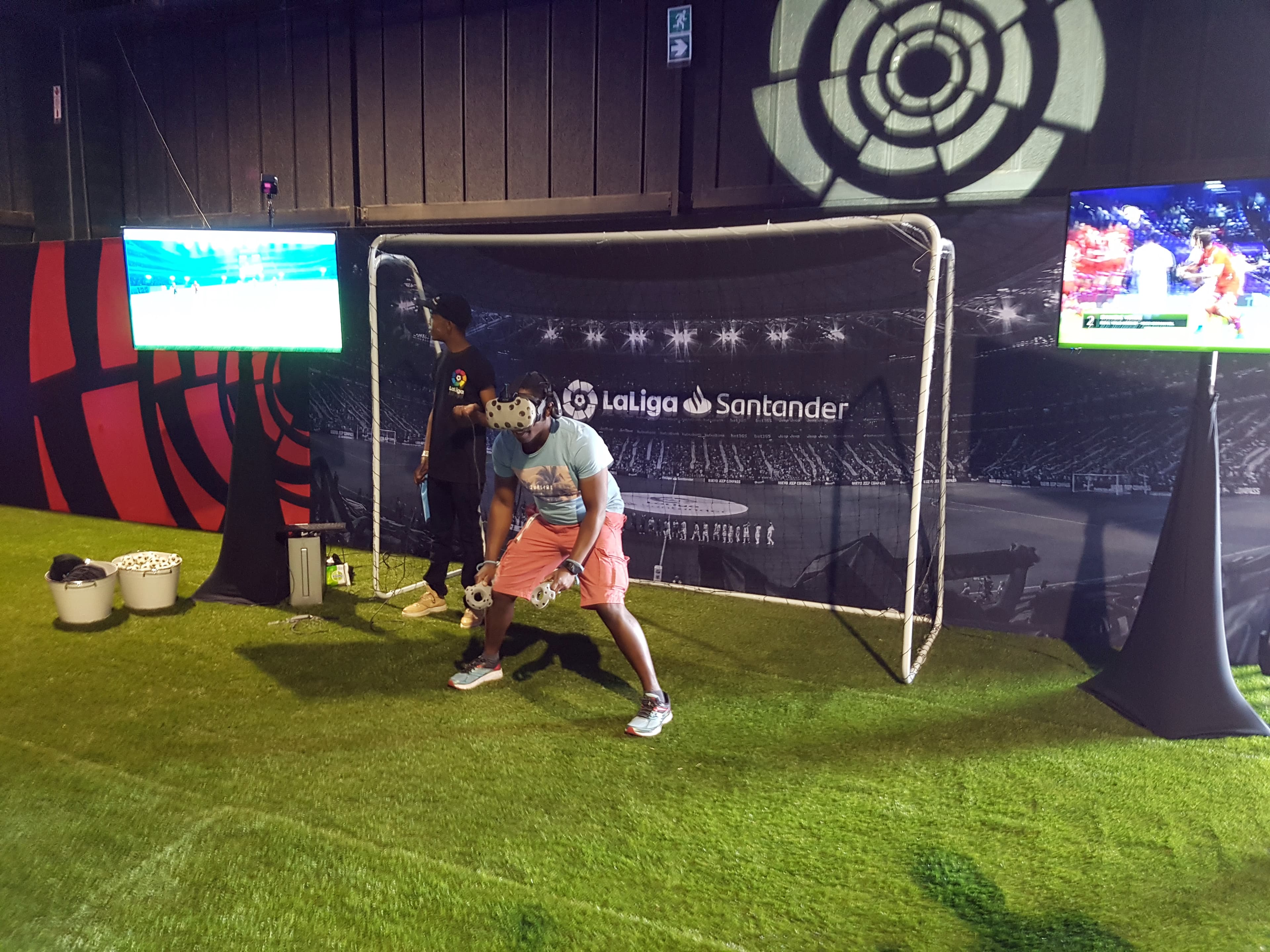 Vive soccer gaming booth